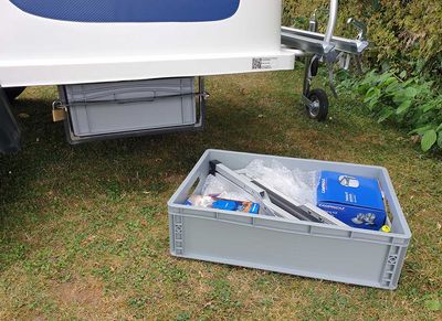 Unterbauboxen im Euroboxformat für Miniküche oder Stauraum