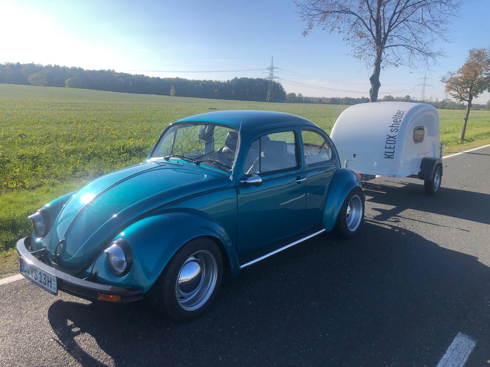 Kleox Mini Campinganhänger mit VW Käfer