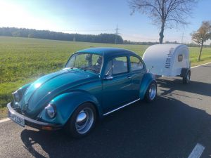 Kleox Mini Campinganhänger mit VW Käfer